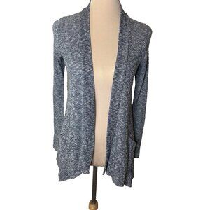 Candie's Gray Open Front Cardigan Sweater with Pockets Women's Size Small #214